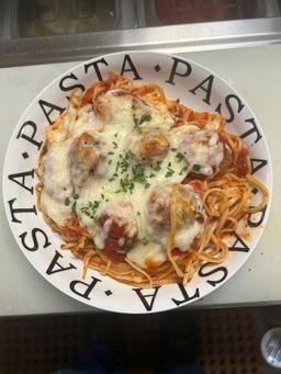 Meatball Parmigiana w/ Pasta